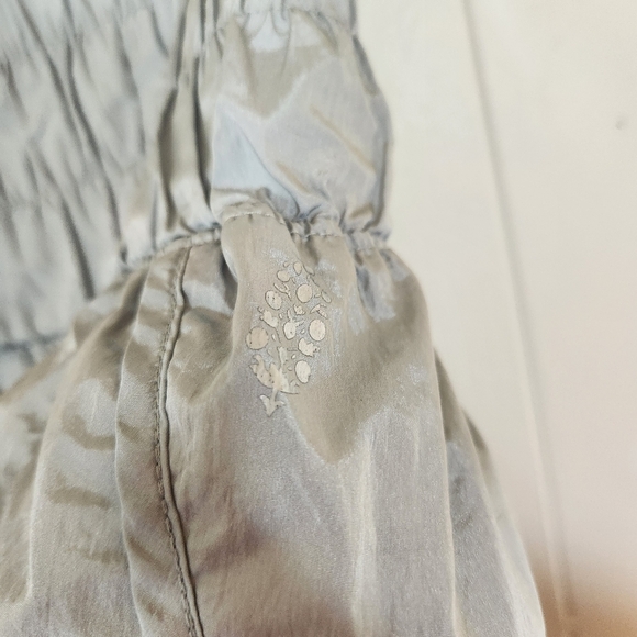 Free People Movement The Way Home Shorts Size Large High Waist Shiny Gray Silver - Picture 10 of 16